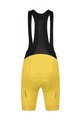 MONTON Kolesarske kratke hlače z naramnicami - SKULL LADY - rumena