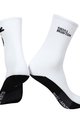 MONTON Kolesarske klasične nogavice - SKULL - bela/črna