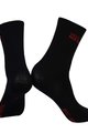 MONTON Kolesarske klasične nogavice - SKULL LADY - črna/rdeča