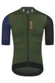 MONTON Kolesarski dres s kratkimi rokavi - TRAVELER EVO - črna/zelena/modra