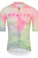 MONTON Kolesarski dres s kratkimi rokavi - MORNINGGLOW - svetlo zelena/vijolična/rožnata