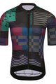MONTON Kolesarski dres s kratkimi rokavi - VAPORWAVE - zelena/črna/modra/bordo/vijolična