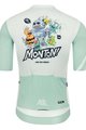 MONTON Kolesarski dres s kratkimi rokavi - FUNNYBUGS - svetlo modra/bela