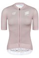 MONTON Kolesarski dres s kratkimi rokavi - SKULL ZEUS LADY - rožnata/bela