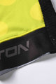 MONTON Kolesarski dres s kratkimi rokavi - CLIMBING FLOWER - črna/rumena