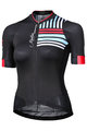 MONTON Kolesarski dres s kratkimi rokavi - LANSON LADY - črna