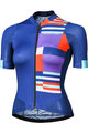 MONTON Kolesarski dres s kratkimi rokavi - MONDRIAN LADY - modra