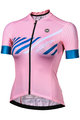 MONTON Kolesarski dres s kratkimi rokavi - HORIZON LADY - rožnata