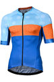 MONTON Kolesarski dres s kratkimi rokavi - CLIMBING FLOWER - modra
