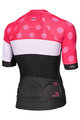 MONTON Kolesarski dres s kratkimi rokavi - CLIMBING FLOWER - črna/rožnata