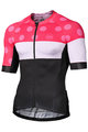 MONTON Kolesarski dres s kratkimi rokavi - CLIMBING FLOWER - črna/rožnata