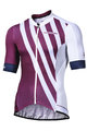 MONTON Kolesarski dres s kratkimi rokavi - SPLIT - vijolična/bela