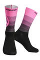 MONTON Kolesarske klasične nogavice - VALLS - rožnata/črna
