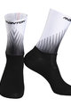 MONTON Kolesarske klasične nogavice - HOWAIN 2 - črna/bela