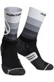 MONTON Kolesarske klasične nogavice - VALLS 2  - bela/črna