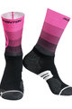 MONTON Kolesarske klasične nogavice - VALLS 2  - rožnata/črna