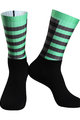 MONTON Kolesarske klasične nogavice - HOSOUND - zelena/črna
