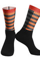 MONTON Kolesarske klasične nogavice - HOSOUND - oranžna/črna