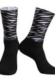 MONTON Kolesarske klasične nogavice - BEALI - bela/črna