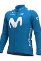 ALÉ Kolesarski dres z dolgimi rokavi zimski - MOVISTAR 2020 WINTER - svetlo modra