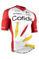 NALINI Kolesarski dres s kratkimi rokavi - COFIDIS 2021 - bela/rdeča
