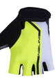 NALINI Kolesarske rokavice s kratkimi prsti - AIS SALITA  - bela/črna/rumena