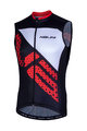 NALINI Kolesarski dres brez rokavov - AIS VOLATA 2.0 - črna/rdeča