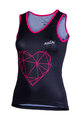 NALINI Kolesarski dres brez rokavov - AIS BRILLANTE 2.0 LA - črna/rožnata