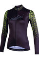 NALINI Kolesarski dres z dolgimi rokavi zimski - AIS LW 2.0 LADY SMR - črna/rumena