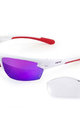 Kolesarska očala - P4.WR - rdeča/bela