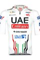 PISSEI Kolesarski dres s kratkimi rokavi - UAE TEAM EMIRATES OFFICIAL 2024 - bela/rdeča/črna