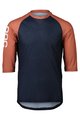 POC Kolesarski dres s kratkimi rokavi - MTB PURE 3/4 - modra/oranžna
