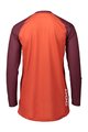 POC Kolesarski dres z dolgimi rokavi poletni - MTB PURE LADY - bordo/oranžna