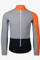 POC Kolesarski dres z dolgimi rokavi zimski - ESSENTIAL ROAD MID - črna/oranžna/siva