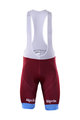 BONAVELO Kolesarske kratke hlače z naramnicami - KATUSHA 2017 - bordo