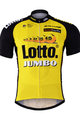 Kolesarski dres s kratkimi rokavi - LOTTO 2017 - črna/rumena