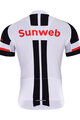 BONAVELO Kolesarski dres s kratkimi rokavi - SUNWEB 2017 - bela/črna