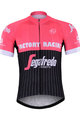 Kolesarski dres s kratkimi rokavi - TREK 2017 - črna/rožnata