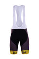 BONAVELO Kolesarske kratke hlače z naramnicami - DIRECT ENERGIE 2017 - rumena/črna