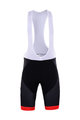BONAVELO Kolesarske kratke hlače z naramnicami - UAE 2017 - rdeča/črna