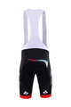 BONAVELO Kolesarske kratke hlače z naramnicami - UAE 2017 - rdeča/črna