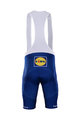 BONAVELO Kolesarske kratke hlače z naramnicami - QUICKSTEP 2018 - modra