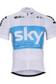 BONAVELO Kolesarski dres s kratkimi rokavi - SKY 2018 - svetlo modra/bela