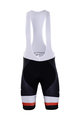 BONAVELO Kolesarske kratke hlače z naramnicami - SUNWEB 2018 - rdeča/bela/črna