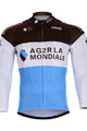 Kolesarski dres z dolgimi rokavi zimski - AG2R 2018 WINTER - svetlo modra/bela/rjava