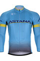 Kolesarski dres z dolgimi rokavi zimski - ASTANA 2018 WINTER - svetlo modra