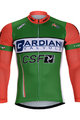 Kolesarski dres z dolgimi rokavi zimski - BARDIANI 2018 WINTER - zelena/oranžna