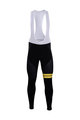 Kolesarske dolge hlače z naramnicami - LOTTO 2018 WINTER - rumena/črna