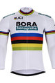 Kolesarski dres z dolgimi rokavi zimski - BORA UCI 2018 WINTER - bela/večbarvno