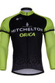 Kolesarski dres z dolgimi rokavi poletni - ORICA 2018 SUMMER - zelena/črna